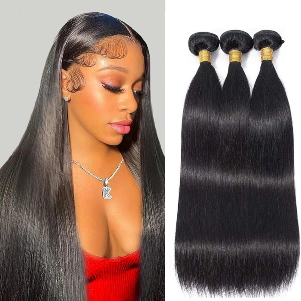 FREE LACE FRONTAL INCLUDED‼️ Straight Bundles (Set Of 3)